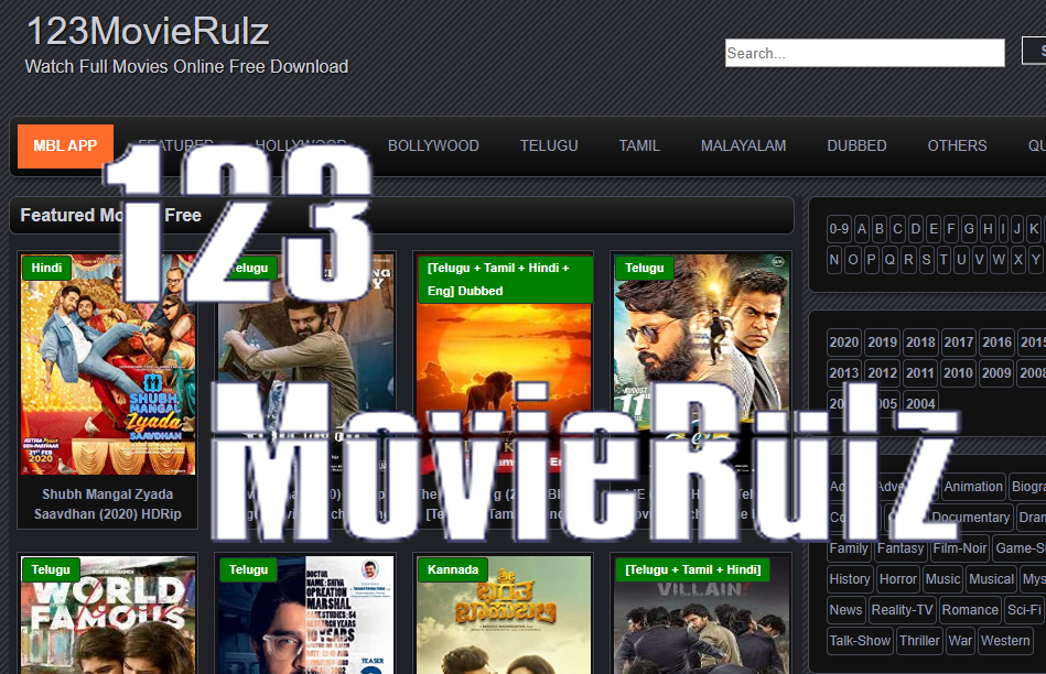 123Movierulz 2022 – Download Bollywood HD and Hollywood HD Movies