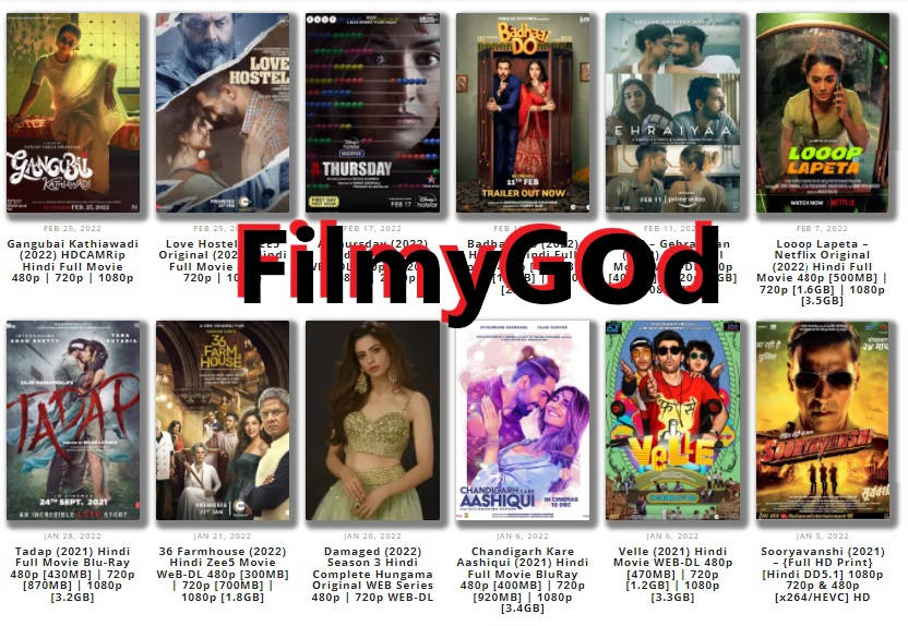 FilmyGod – Online Movies download illegal website, Filmygod 2022 latest new and update