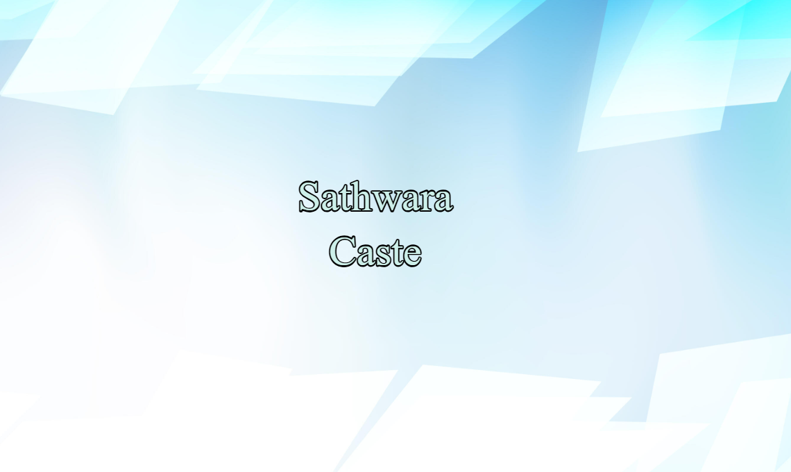 Sathwara Caste